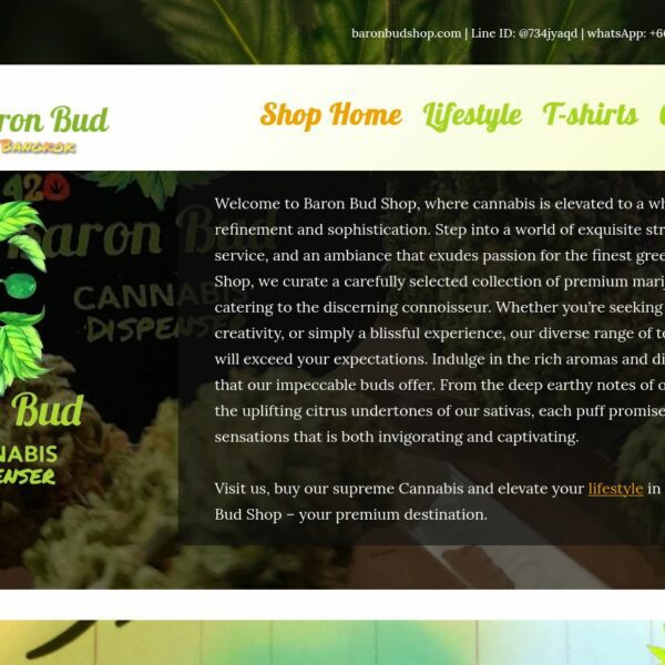 WordPress Site Baron Bud Shop